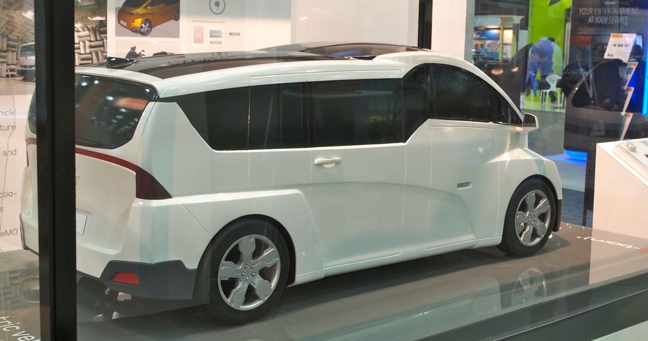 SAE Congress Applus Idiada EBorn3 electric vehicle concept model