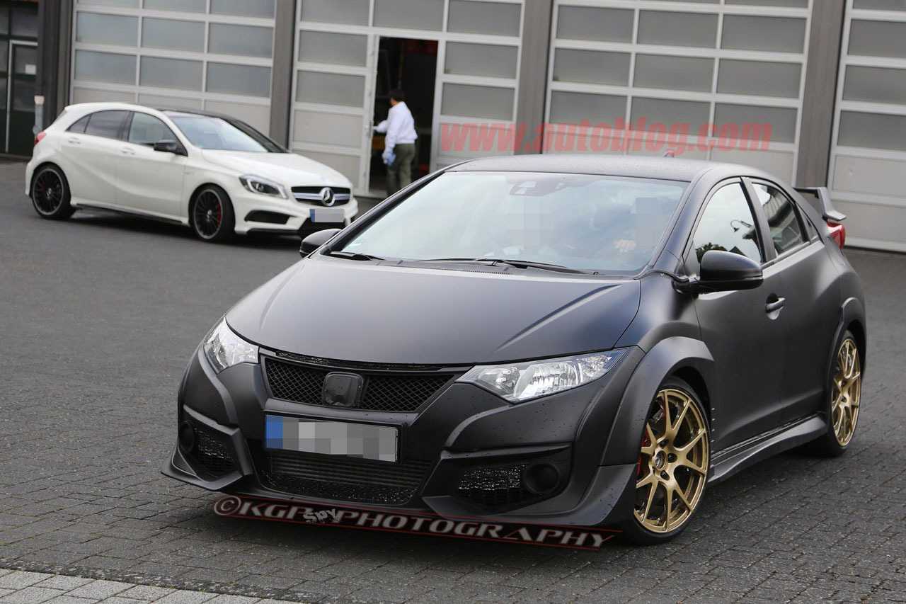 Honda Civic Type R Caught Naked And Frisky Autoblog