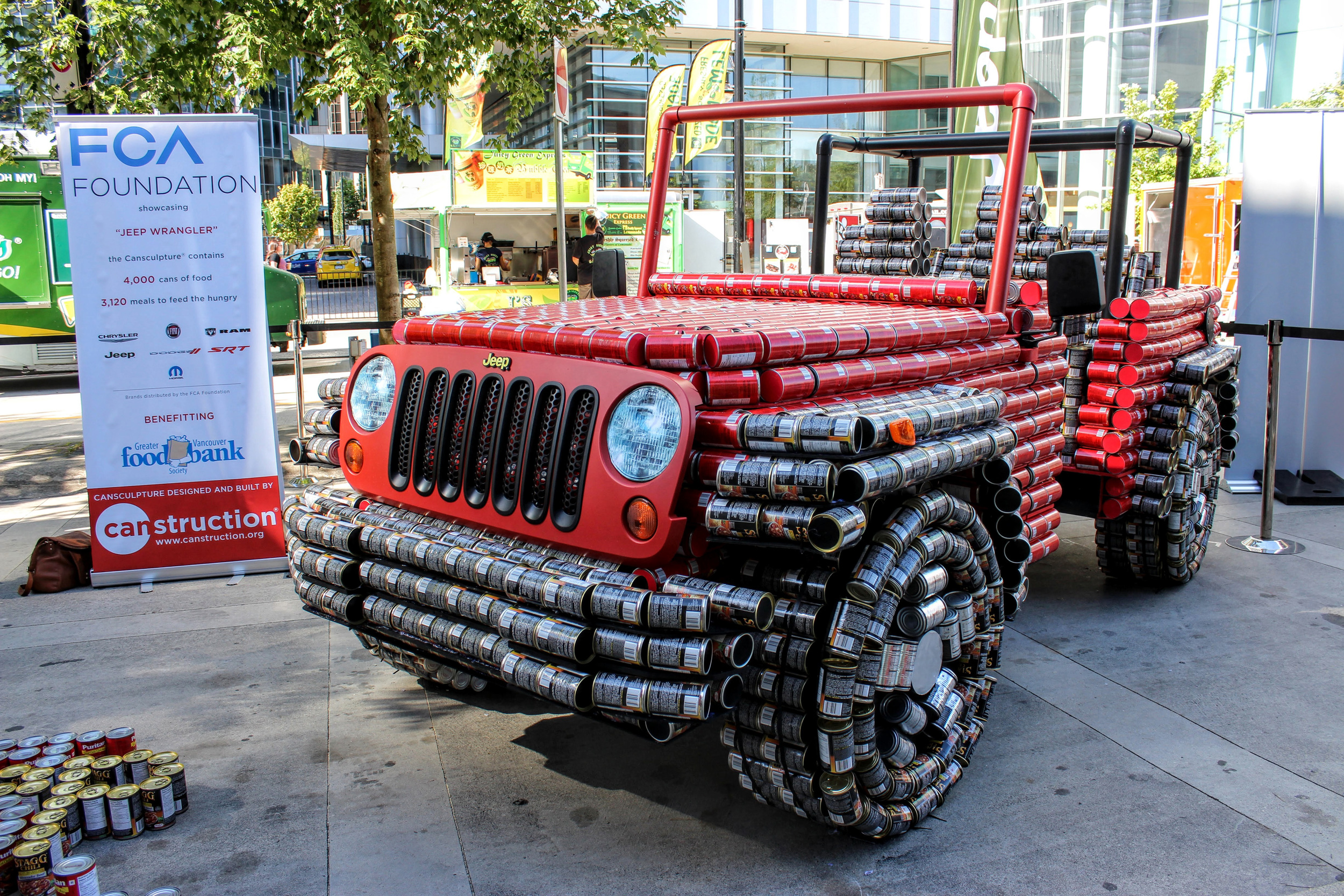 Jeep Wrangler made of cans Photo Gallery