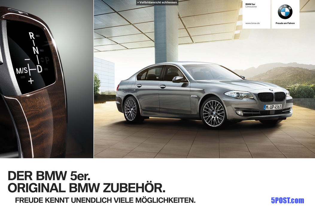 BMW F10 5-Series Accessory Brochure Photo Gallery