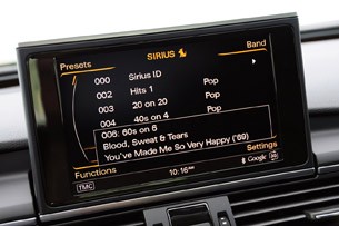 2012 Audi A7 multimedia system
