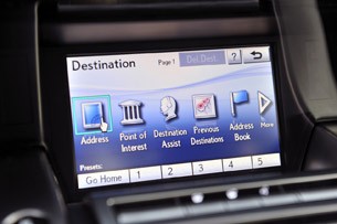 2012 Lexus LFA navigation system