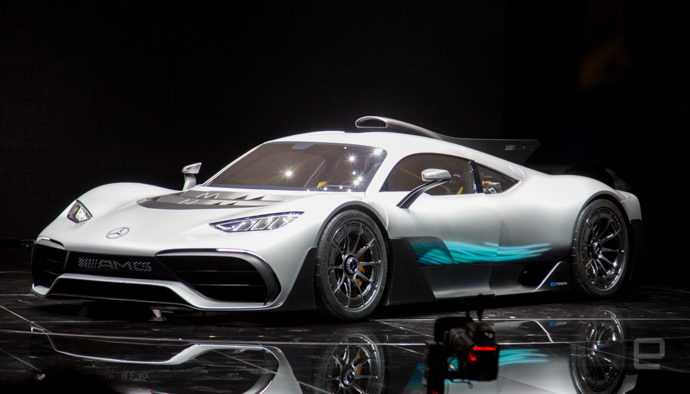 这就是加上奔驰 f1 科技的油电概念跑车 amg project one