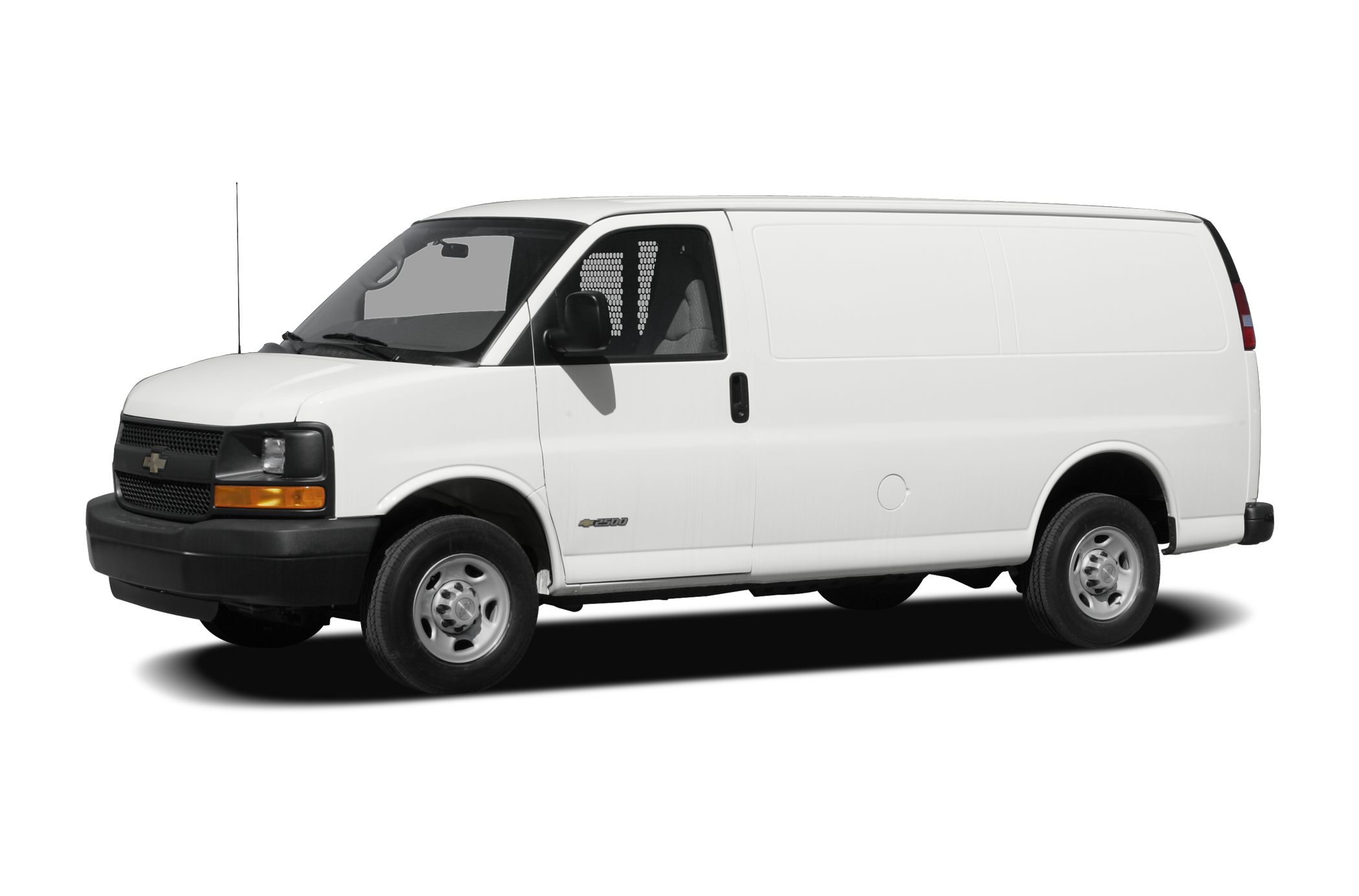 white utility van