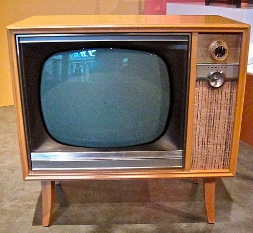 wood tv set