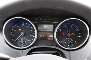 Amp Electric Mercedes-Benz ML EV gauges