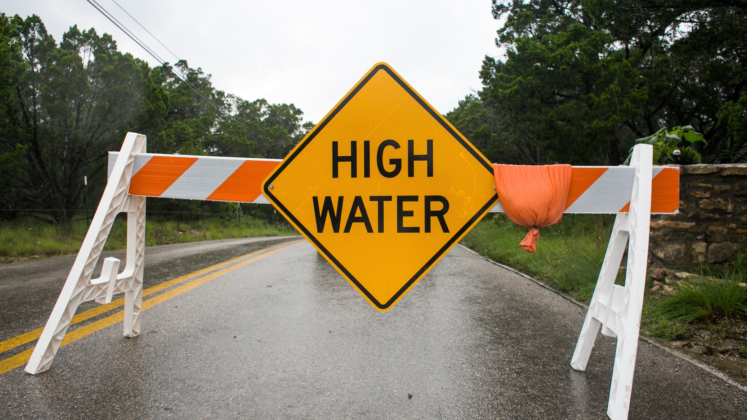 High Water danger sign