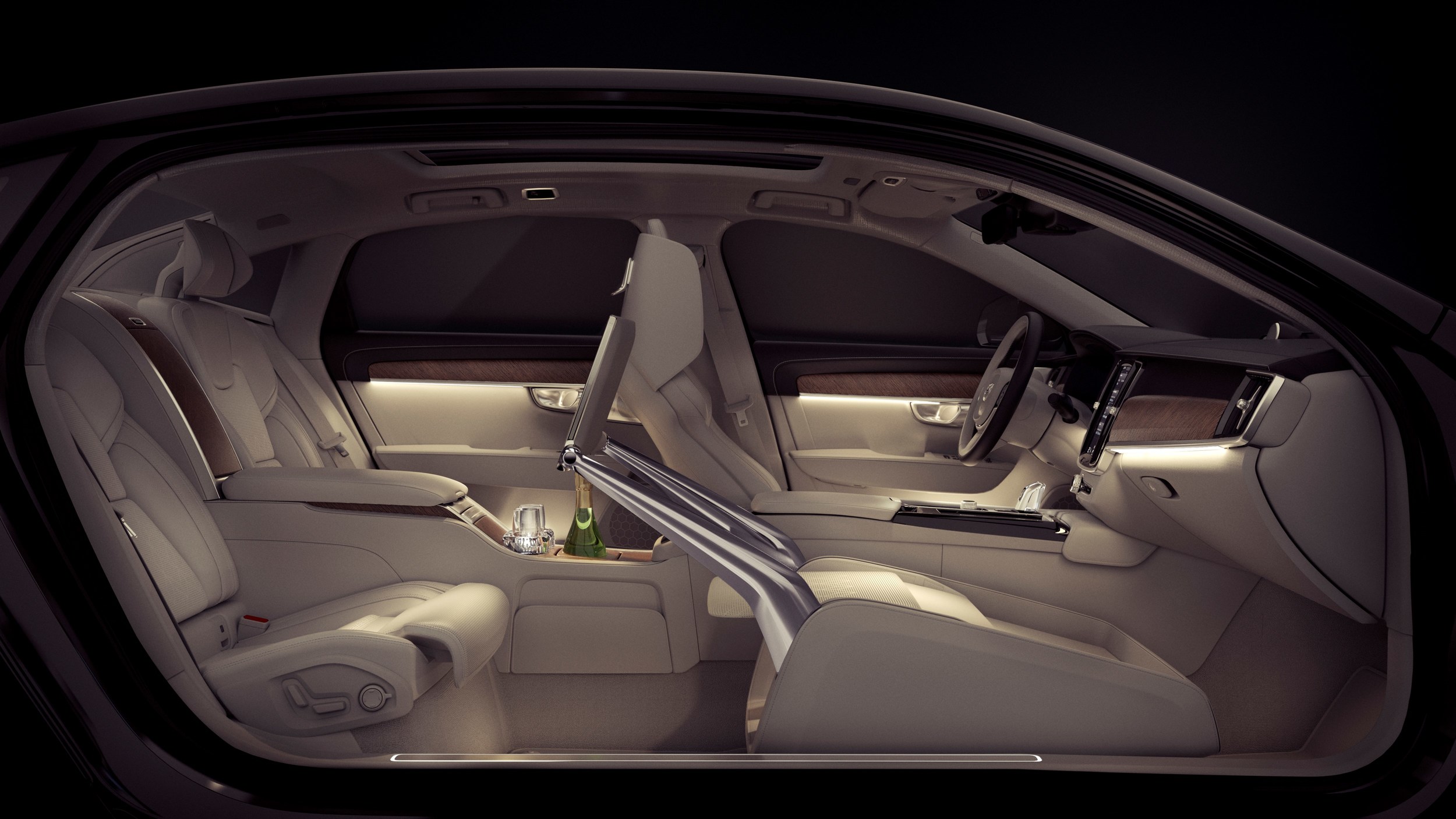 Get comfy in the Volvo S90 Excellence's Lounge Console Autoblog