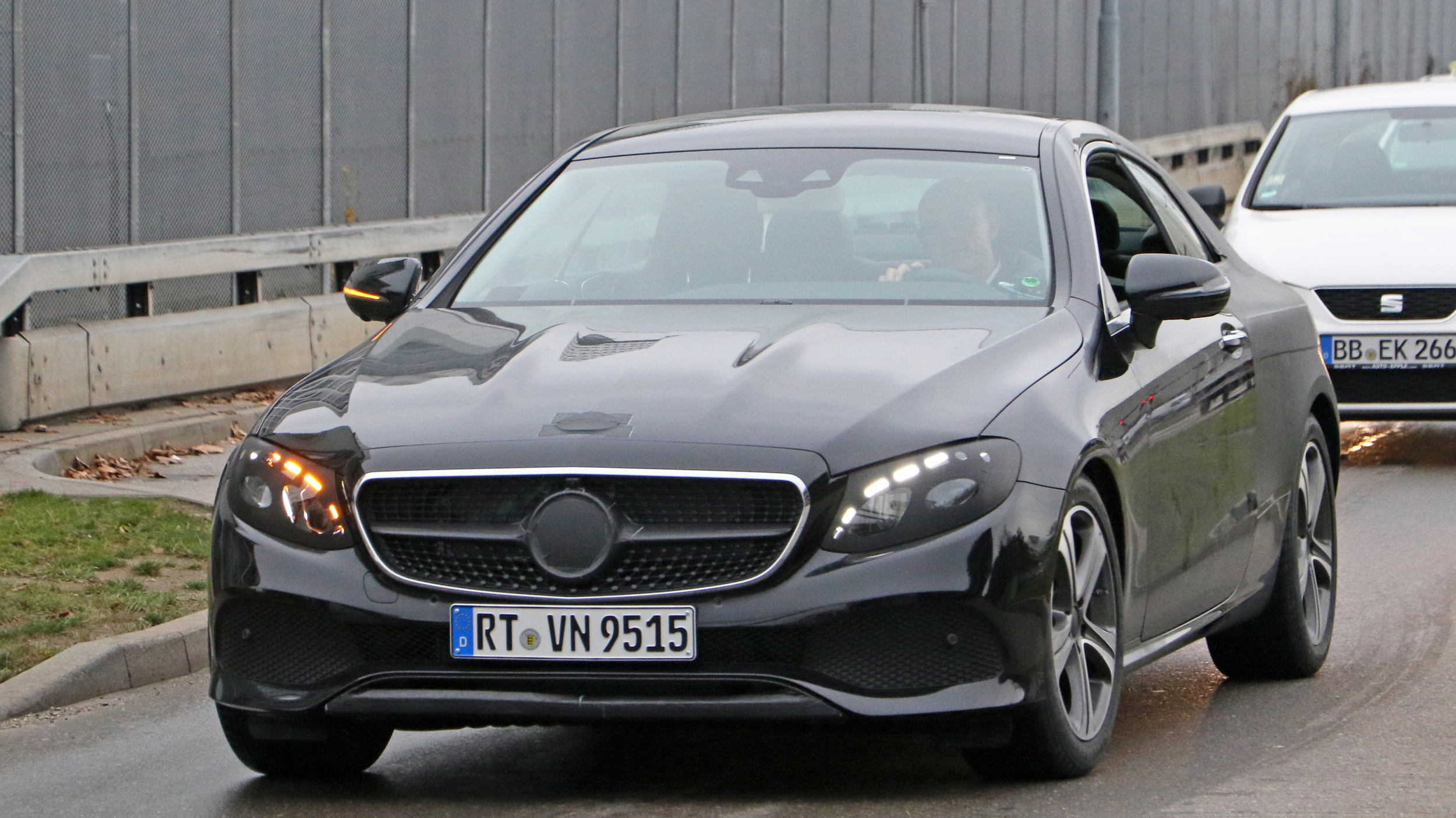 Nearly Naked Mercedes Benz E Class Coupe Spied In Germany Autoblog