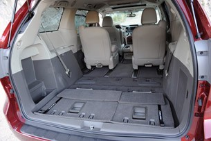 2011 Toyota Sienna seats folded
