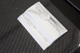 2012 Iconic AC Roadster chassis plaque
