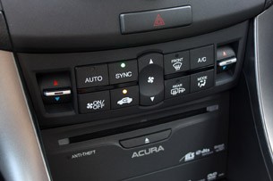 2011 Acura TSX Sport Wagon climate controls