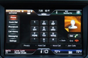 2011 Lincoln MKX touch screen