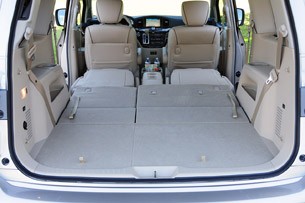 2011 Nissan Quest rear cargo area