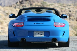2011 Porsche 911 Speedster rear view