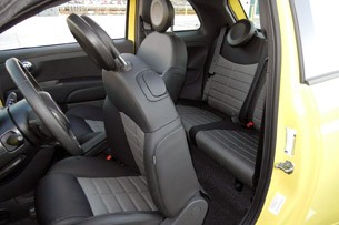 2012 Fiat 500 rear seats