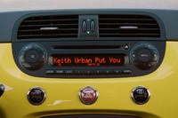 2012 Fiat 500 audio controls