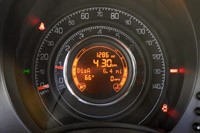 2012 Fiat 500 gauges