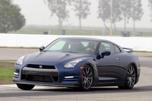 2012 Nissan GT-R driving on track