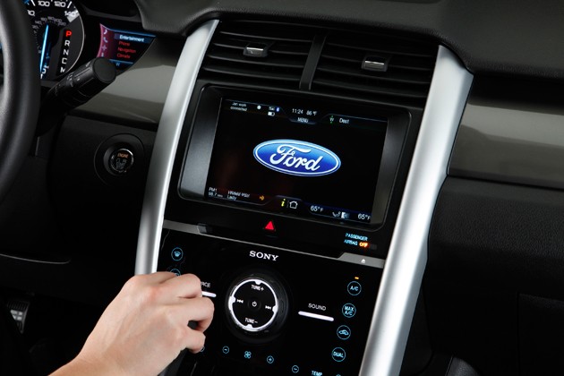 Ford MyFord Touch dashboard with Sony audio