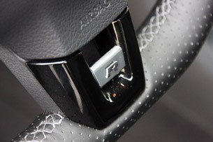 2012 Volkswagen Golf R steering wheel detail