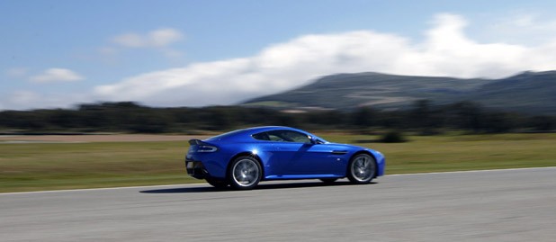 2011 Aston Martin V8 Vantage S on track