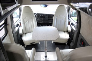 2011 Airstream Avenue rear seats