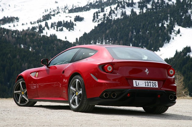 2012 Ferrari FF rear 3/4 view