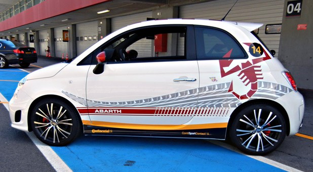 2012 Fiat 500 Abarth side view