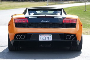 2011 Lamborghini Gallardo LP 550-2 Bicolore rear view