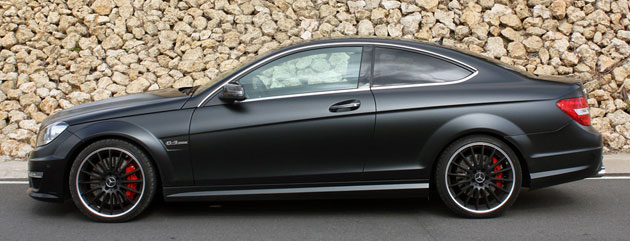 2012 Mercedes-Benz C63 AMG Coupe side view