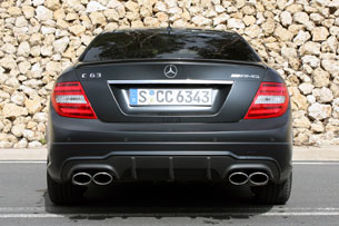 2012 Mercedes-Benz C63 AMG Coupe rear view