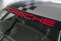 2011 Porsche 911 GT3 Cup windshield banner
