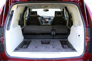 2011 Cadillac Escalade Hybrid Platinum rear cargo area