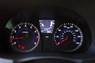 2012 Hyundai Accent Five-Door gauges