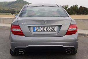 2012 Mercedes C-Class Coupe rear view