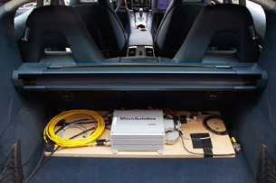 2014 Porsche ACC InnoDrive rear cargo area