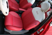 2012 Fiat 500C front seats