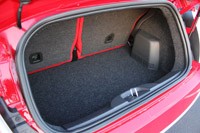 2012 Fiat 500C rear cargo area