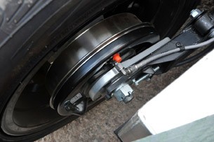 2012 Morgan 3 Wheeler rear brake