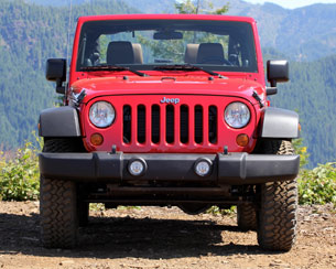 2012 Jeep Wrangler front view
