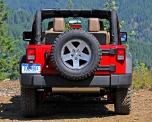 2012 Jeep Wrangler rear view