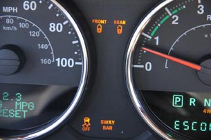 2012 Jeep Wrangler gauges