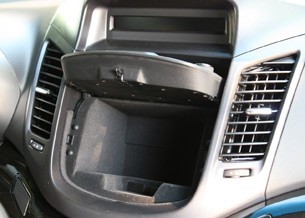 2012 Chevy Orlando stereo storage
