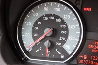 2011 BMW 1 Series M Coupe speedometer