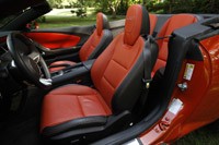 2011 Chevrolet Camaro SS Convertible front seats