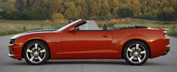 2011 Chevrolet Camaro SS Convertible side view