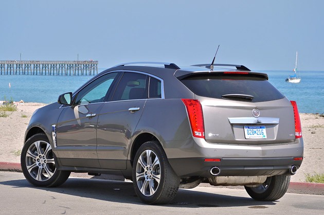 2012 Cadillac SRX rear 3/4 view