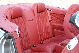 2012 Bentley Continental GTC rear seats