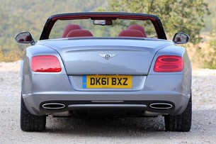 2012 Bentley Continental GTC rear view